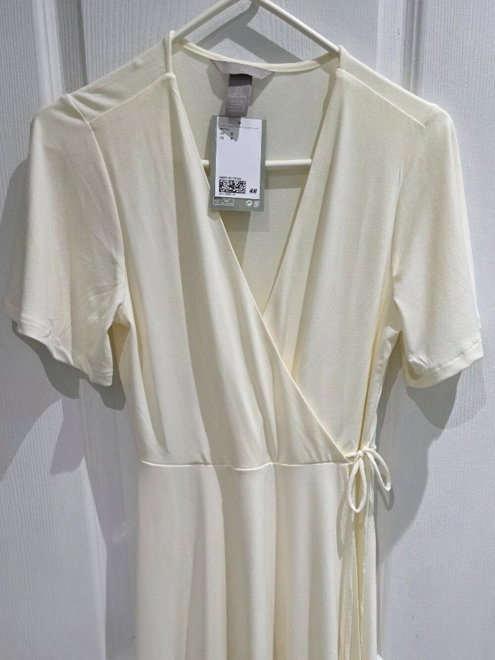 H&M Cream Wrap Dress